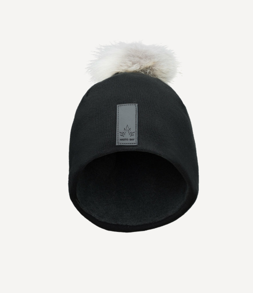 Шапка Wool Beanie w/Pom (Женский; ; Black)